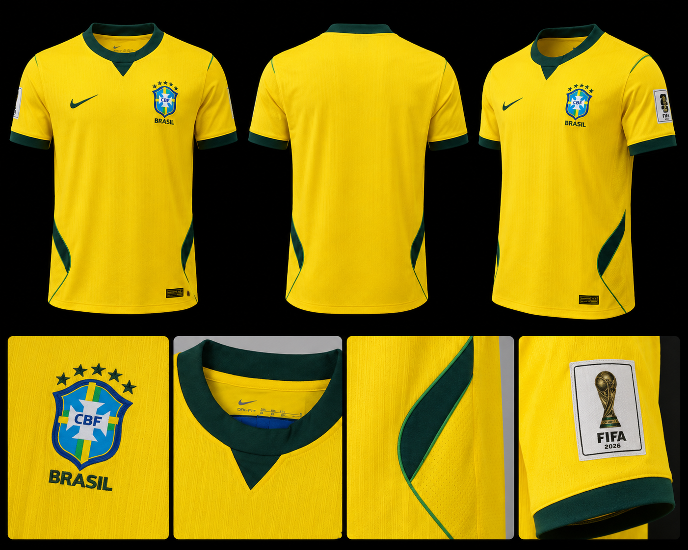 Brazil 2026 Home Jersey – Premium Fan Edition Football Shirt